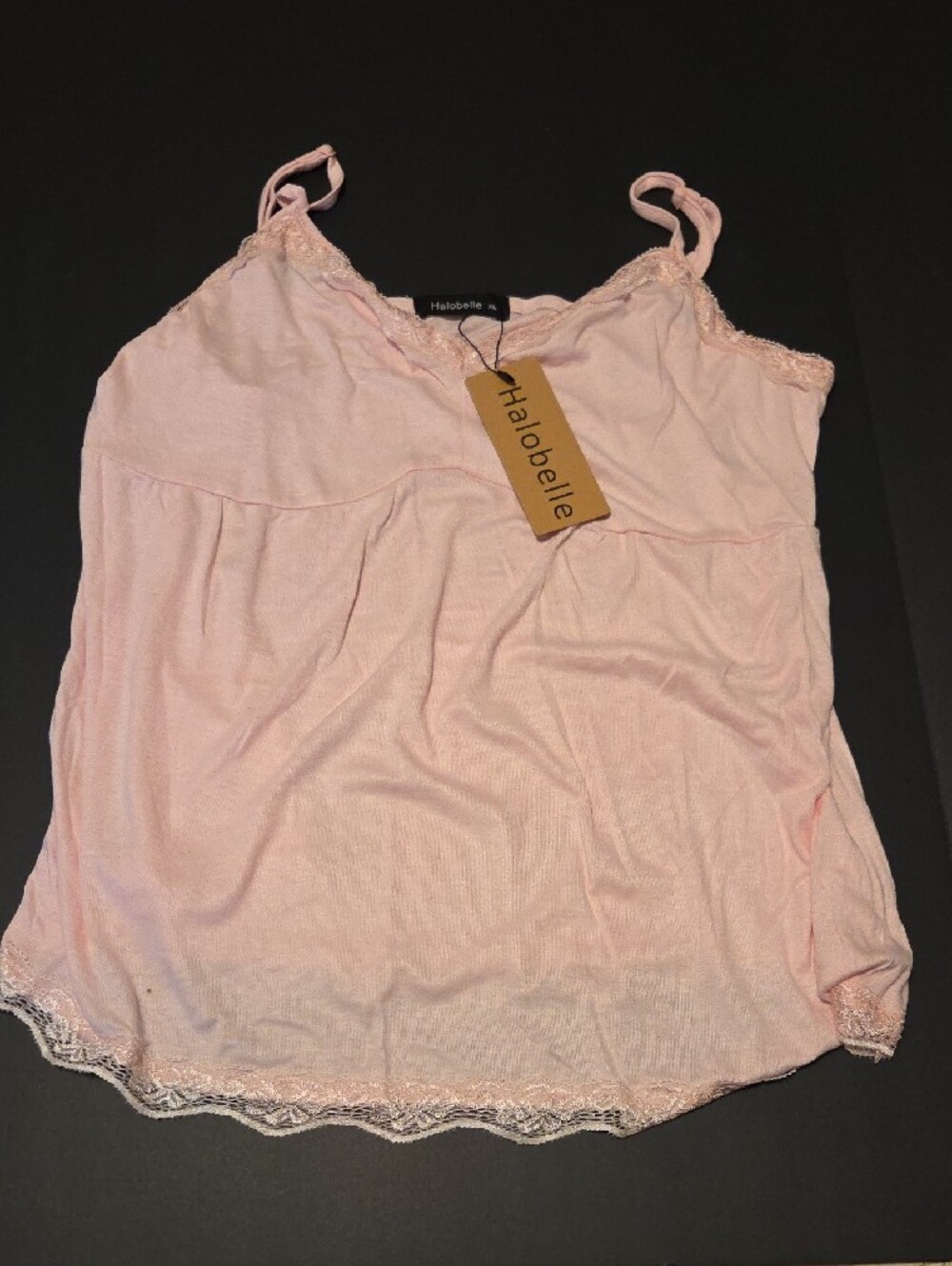 Women's Pink Lace-Trim Camisole Tank Top Fairycore - Picture 2 of 5
